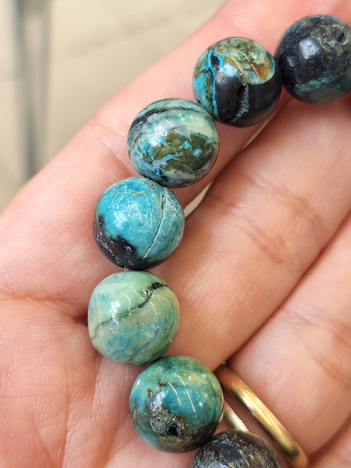 Pulsera Elastizada Turquesita